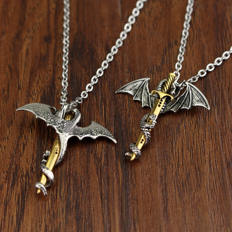 Mystical Dragon of the Sword Necklace