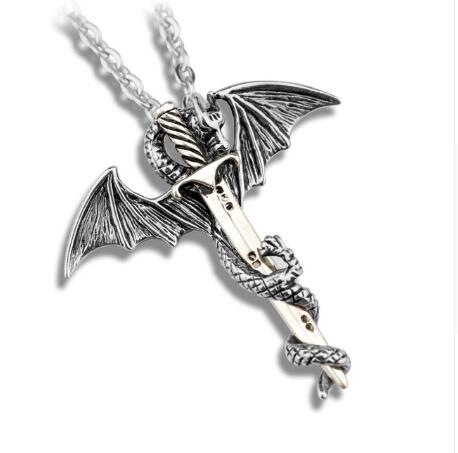 Mystical Dragon of the Sword Necklace