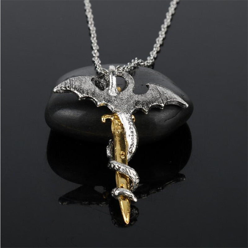 Mystical Dragon of the Sword Necklace