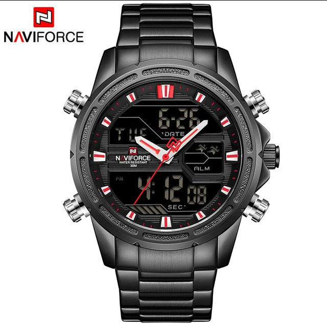 Men's Limited Edition Stainless Steel Waterproof 45mm Wristwatch