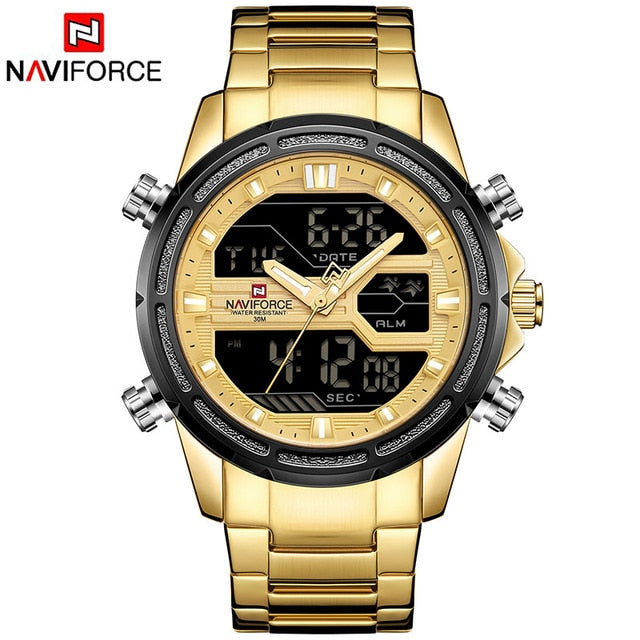 Men's Limited Edition Stainless Steel Waterproof 45mm Wristwatch