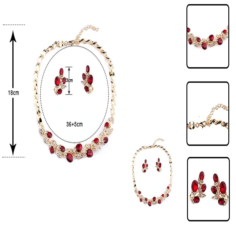 Women's Phoenix Necklace & Earrings Charm Set