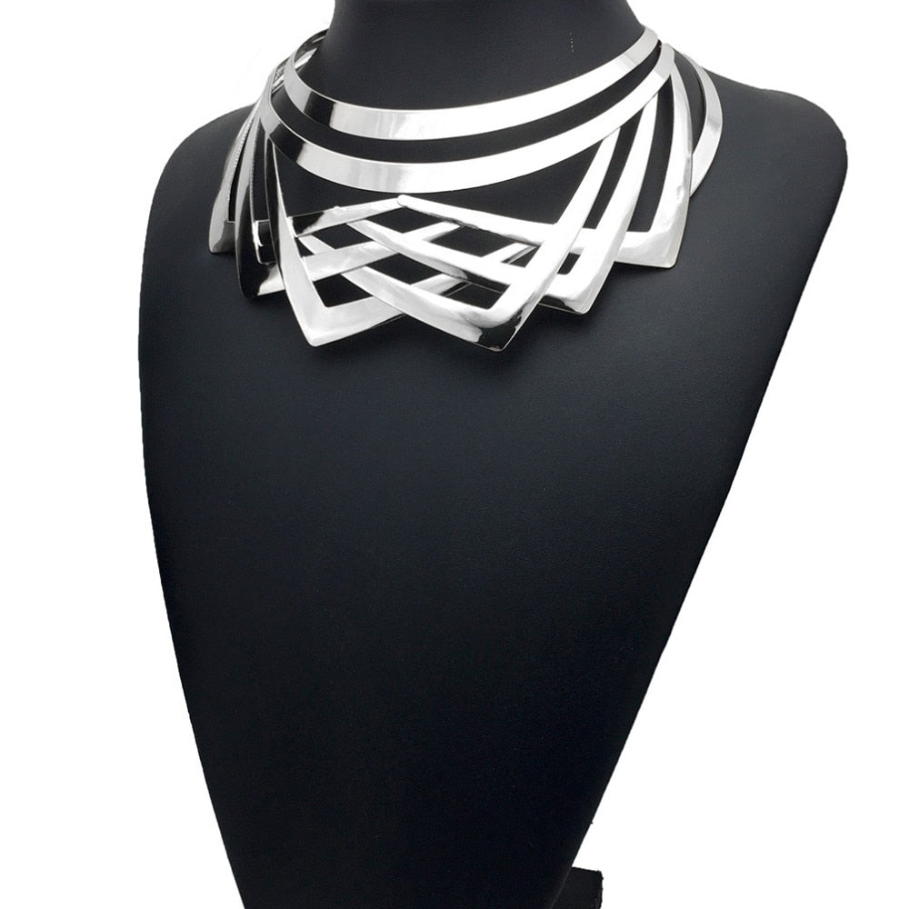 Women's Geowave Choker Necklace