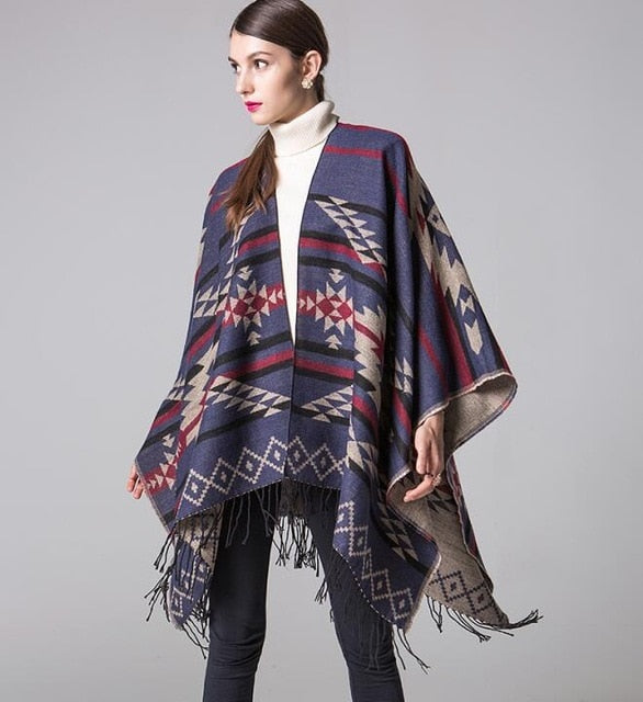 Women's Fall/Winter Geometric Wonder Poncho